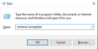 in the run dialog box type msiexec unregister. Fix Verify That The Specified Transform Paths are Valid 