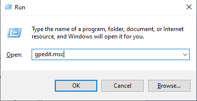 type gpedit.msc 