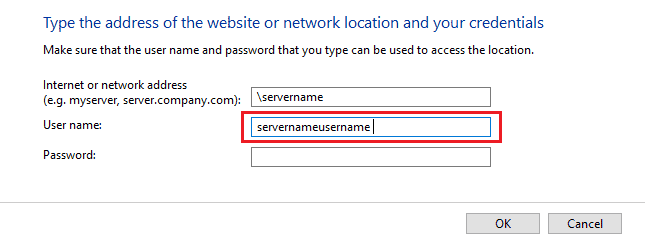 in the user name section type servernameusername. Fix task scheduler error