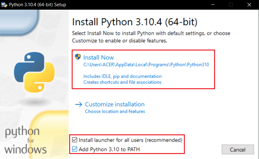 install python. Fix Command Failed With Error Code 1 Python Egg Info