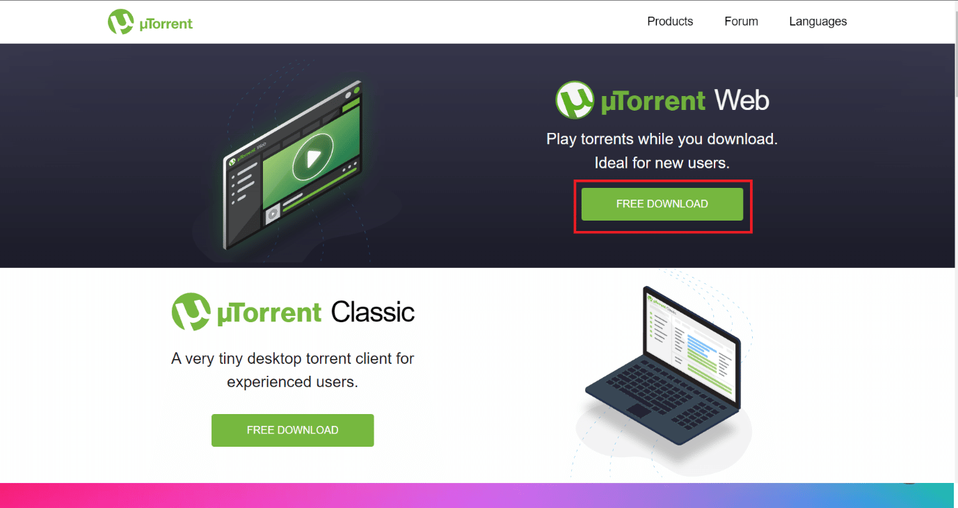 Install uTorrent or any other torrent downloader in your pc