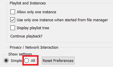 click on All option in the privacy or Network Interaction Settings 