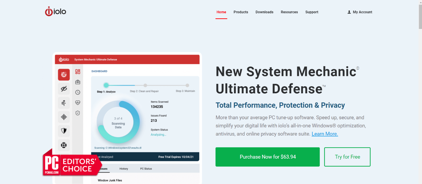iolo System Mechanic. 21 Best Free Malware Removal Tool
