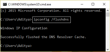 ipconfig flushdns | Fix Site Can't Be Reached, Server IP Could Not Be Found