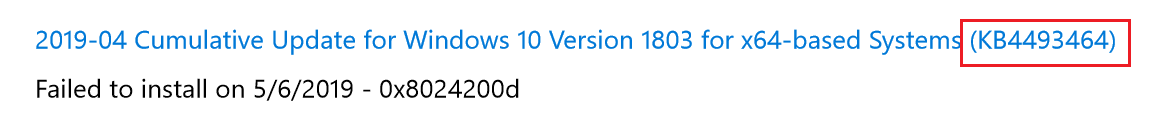 Номер КБ. Исправить ошибку обновления Windows 10 0x8007000d