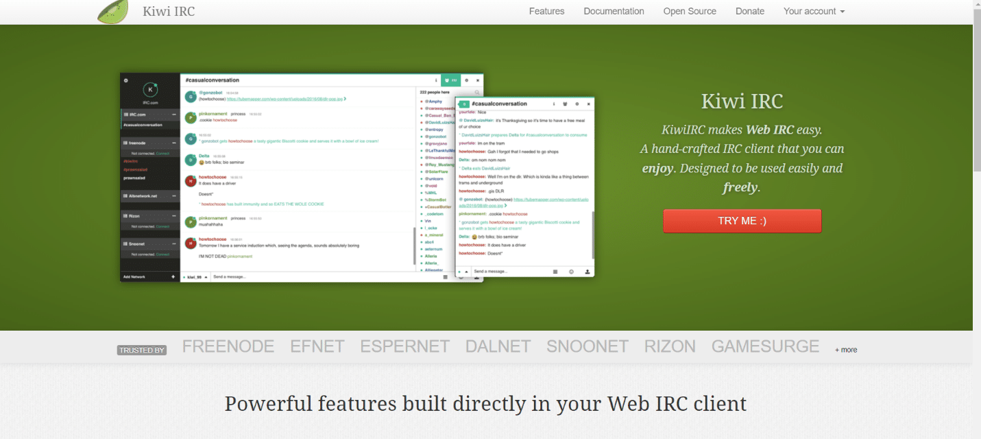 Kiwi IRC. Best IRC clients for Windows