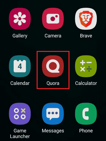 Launch the Quora app on your phone