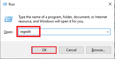 launch the Registry Editor window on your PC