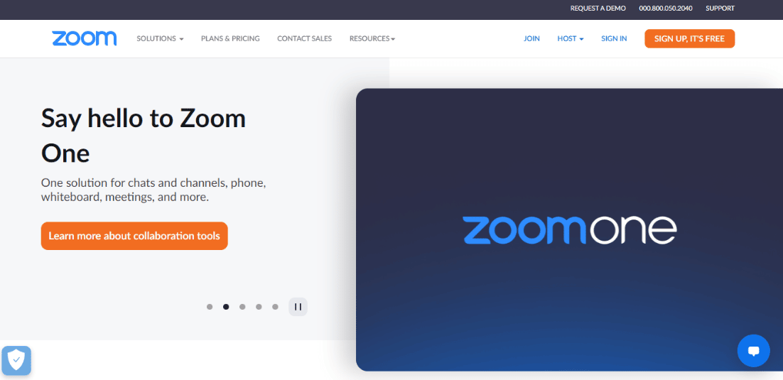 Запустите веб-сайт Zoom
