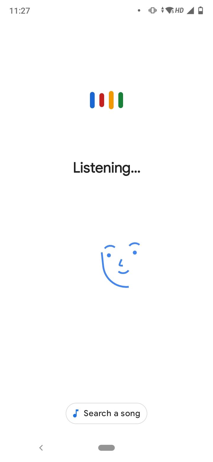 Listening OK Google