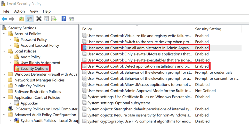 Local security policy editor. How to Fix Apps Can’t Open in Windows 11
