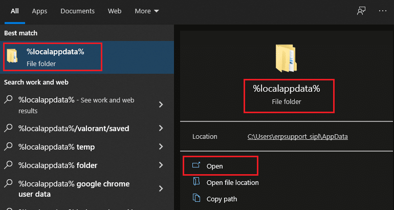 localappdata folder | Discord camera not working
