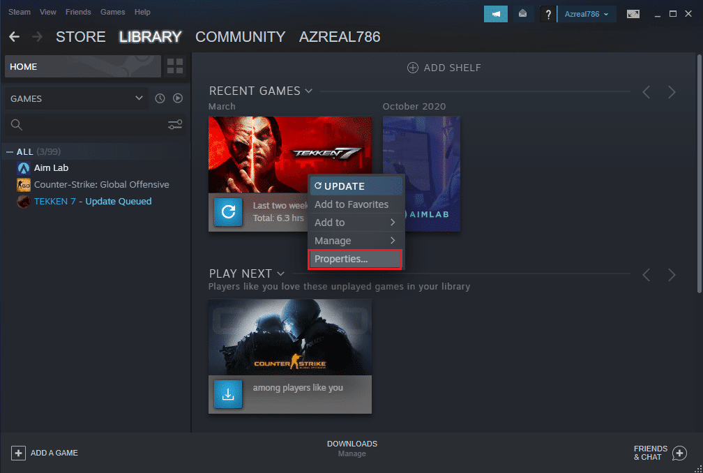Locate the game for which the workshop has been unsubscribed. Right click on it and select Properties. Fix Steam Must be Running to Play This Game
