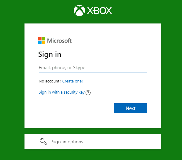 Login to your Xbox Live