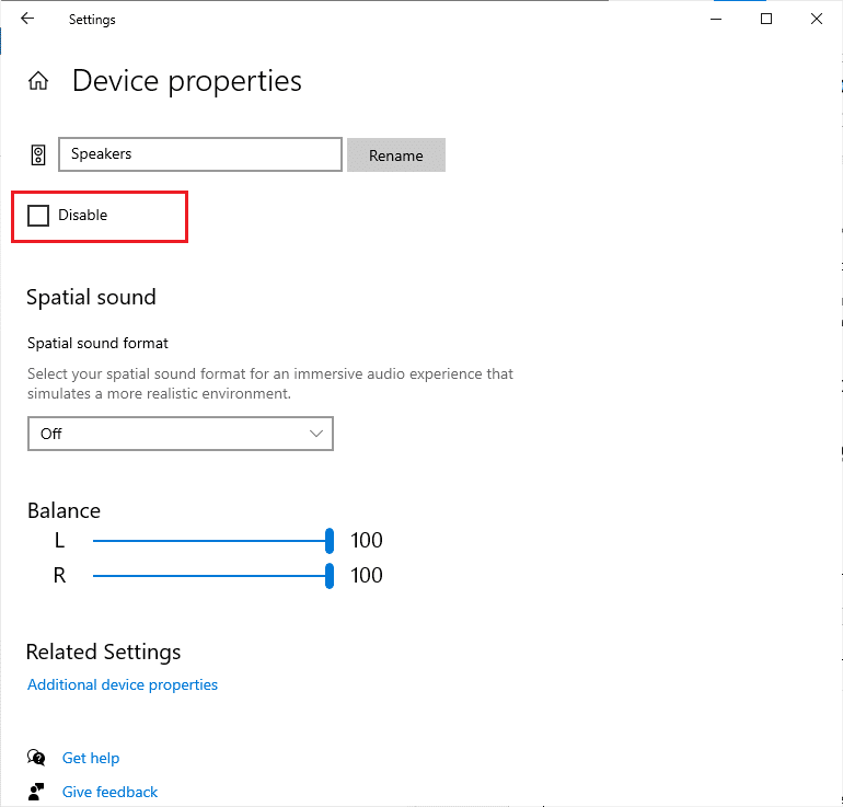 Make sure Disable box is not checked. Fix This Device is Being Used by Another Application Sound Error