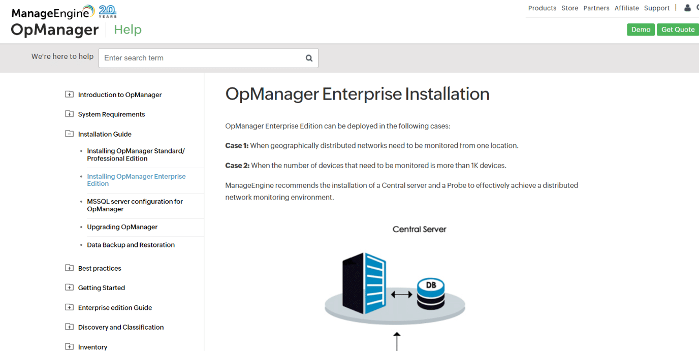 ManageEngine OpManager. 16 meilleurs logiciels gratuits de surveillance de réseau