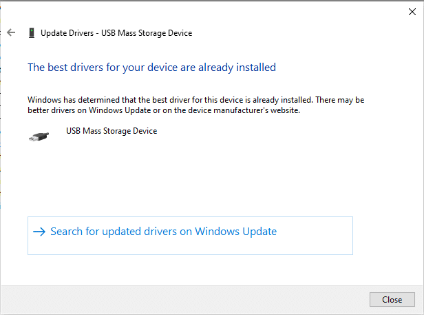 message regarding the updated version of the device driver. Fix Device Requires Further Installation on Windows 10