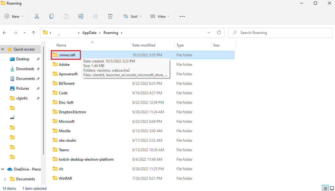 .minecraft folder in appdata roaming folder. Fix Exit Code 0 Minecraft on Windows 10