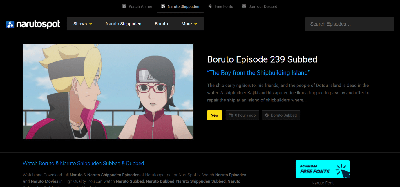 Narutospot. 21 Best Website to Watch Naruto Shippuden