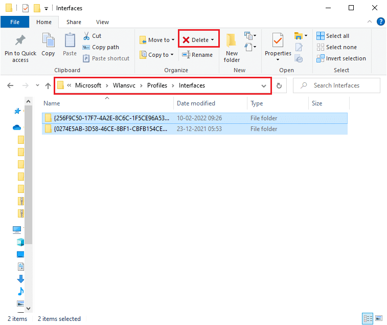 Navigate to C ProgramData Microsoft Wlansvc Profiles Interfaces location and select all the folders by pressing Ctrl A keys. Fix WiFi Option Not Showing in Windows 10