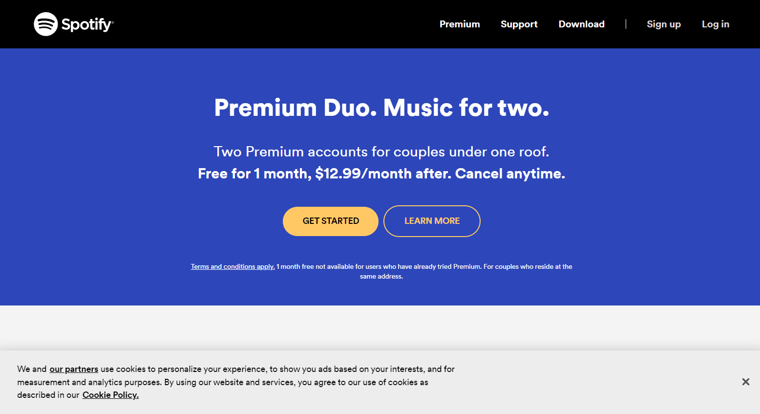 Navega a Dúo Premium. Arreglar Spotify Duo no funciona