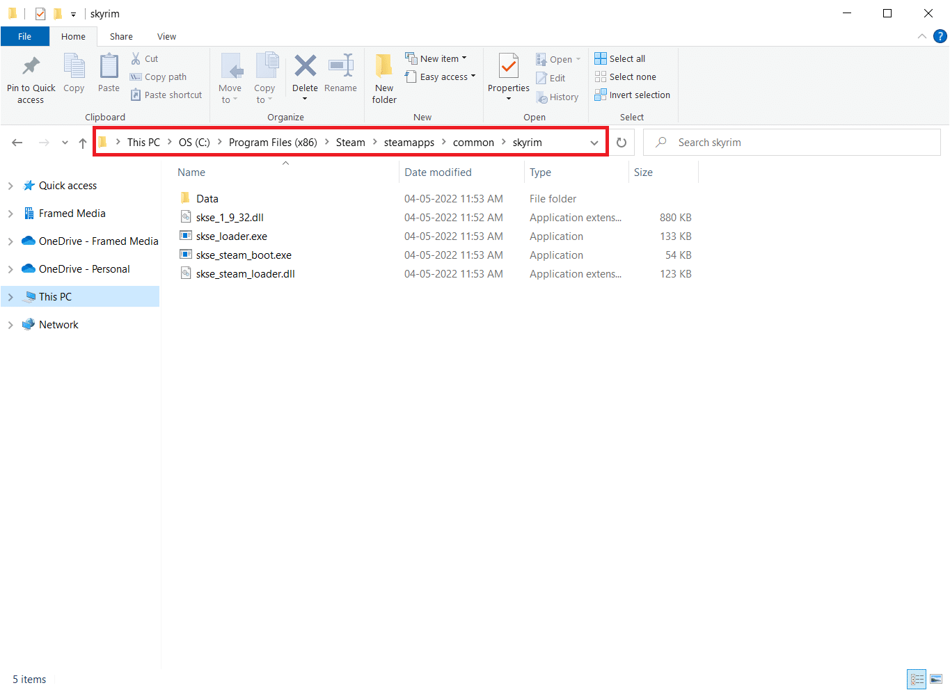 Navigate to the following folder. Fix Skyrim Won’t Launch in Windows 10