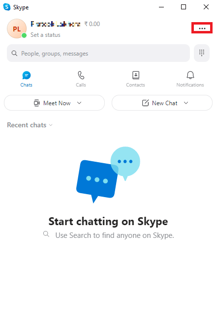 Navigate to the Menu options by clicking on the three dots button and click Settings. How to Stop Skype from Muting Other Sounds