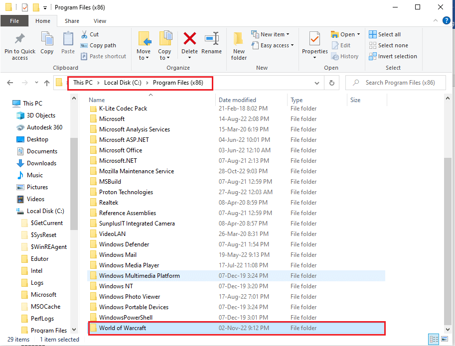 navigate to the WOW folder. Fix World of Warcraft Unable to Validate Game Version