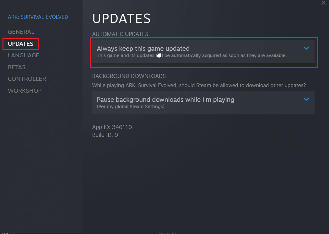 navigate to updates tab and click the dropdwon below automatic update. How to Make Steam Disable Auto Update