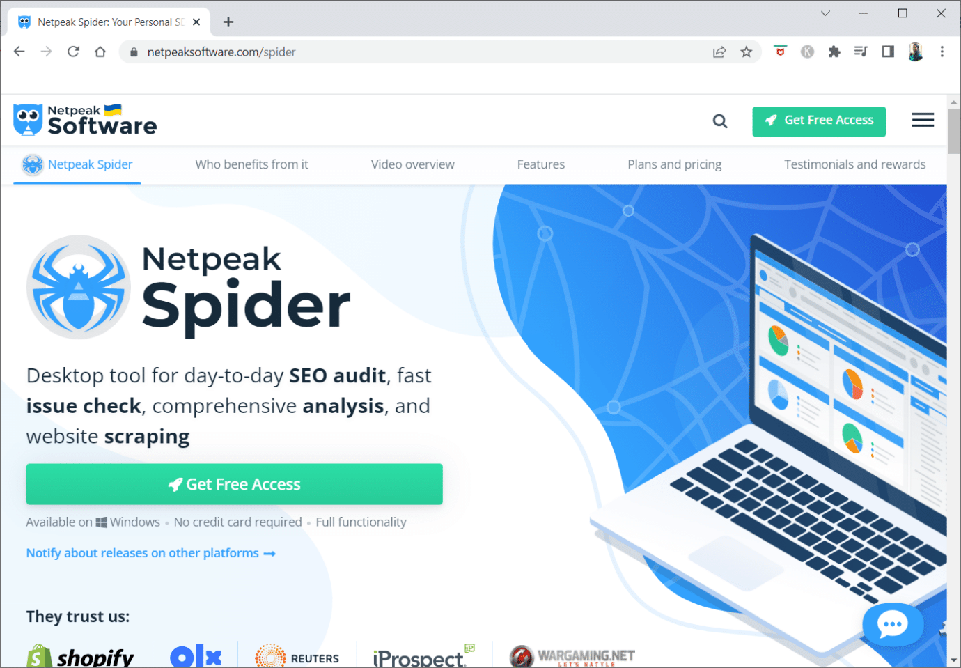 NetSpeak Örümcek. En İyi 25 Ücretsiz Web Tarayıcı Aracı