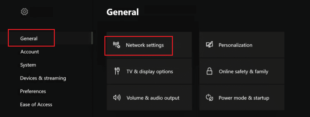 network setting