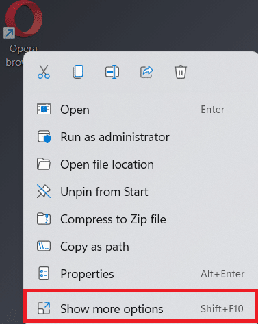 click on show more options in New context menu