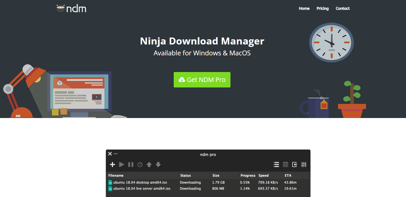 Ninja Download Manager. 21 Լավագույն ներբեռնման մենեջեր Windows 10-ի համար