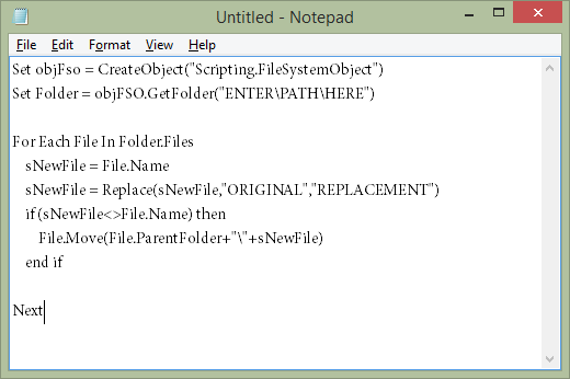 Použite tento skript na premenovanie viacerých súborov naraz v systéme Windows