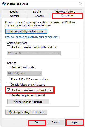 Now, check the box Run this program as an administrator. Fix PUBG not launching on Steam