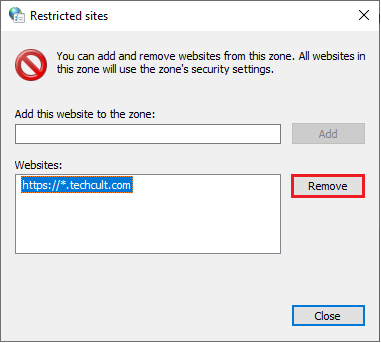 Now, check whether the desired website is in the list under the Websites box. If so, click on the Remove button. How to Unblock Websites on Chrome