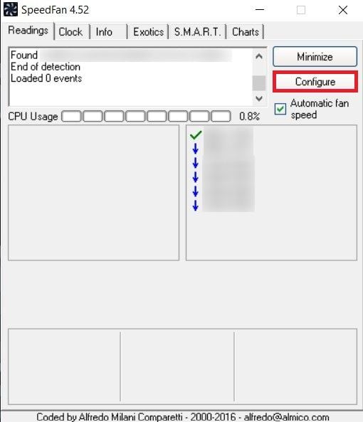 Now click on Configure. How to Control Fan Speed in Windows 10