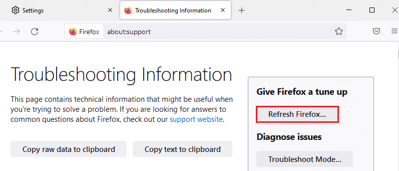 Now, click on Refresh Firefox… option. How to Fix Firefox Not Loading Pages