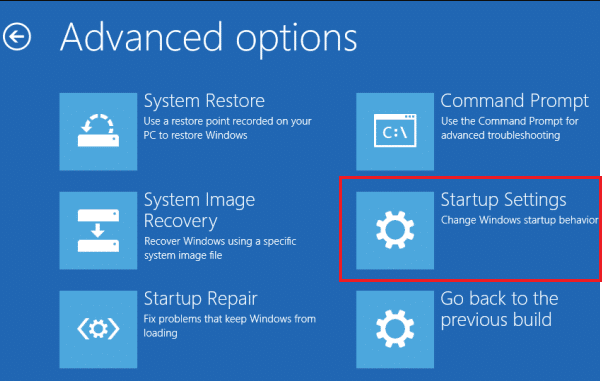 Now, click on Startup Settings. Fix Windows 10 update error 0x80072ee7