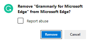Now, confirm the prompt by clicking on Remove 