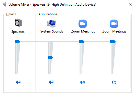 Now, make sure the audio levels are set to max for Zoom Meetings. Fix Zoom Audio Not Working Windows 10