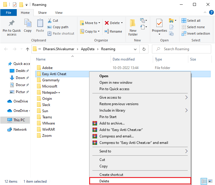 click on Delete. Fix Fortniteclient-win64-shipping.exe Application Error