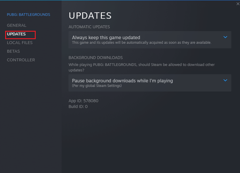 dwitch to the UPDATES tab and check if any updates are pending in action