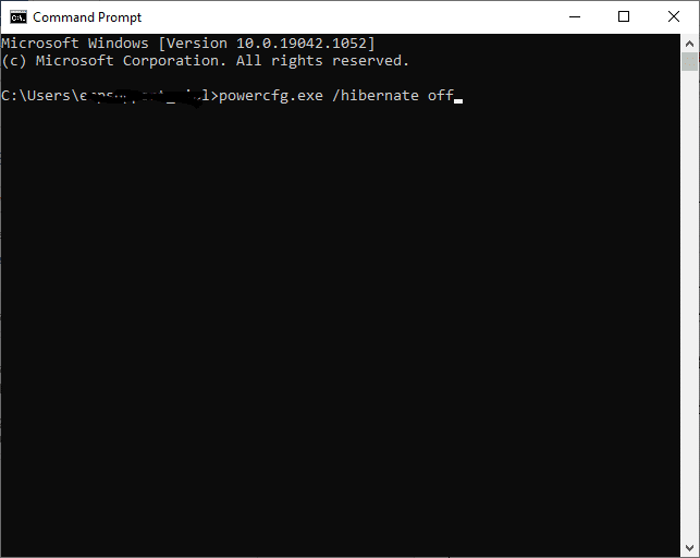 Now type the following command into cmd: powercfg.exe /hibernate off | How to Delete Temp Files in Windows 10