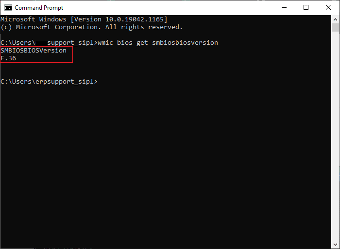 Now, type wmic bios get smbiosbiosversion in the command prompt. Fix Device Not Migrated in Windows 10
