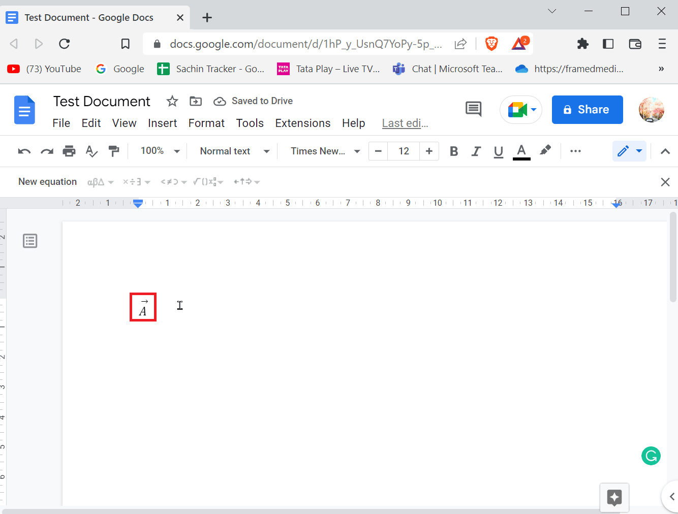 enter the vector or arrow above the character. How to Add Arrows, Superscript and Symbols in Google Docs