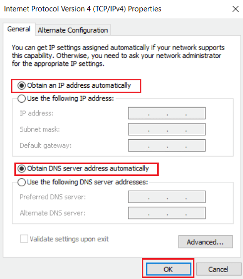 Obtain an IP address automatically and Obtain DNS server address automatically option. Fix Battle.net waiting on another installation or update issue