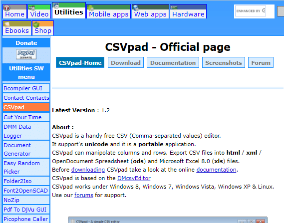 Official website for CSVPad. Best CSV Editor for Windows