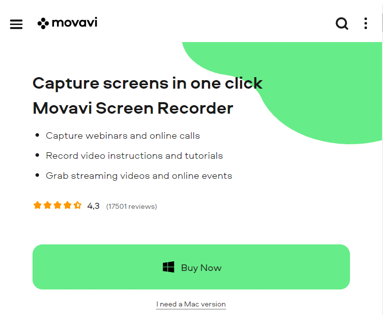 Официальный сайт Movavi Screen Recorder. Лучший бесплатный рекордер экрана для ПК