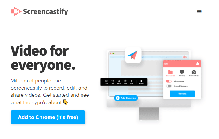 Официальный сайт Screencastify